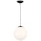 Access Lighting Pearl, Pendant, Matte Black Finish, Opal Glass 23941-MBL/OPL - alternate 7